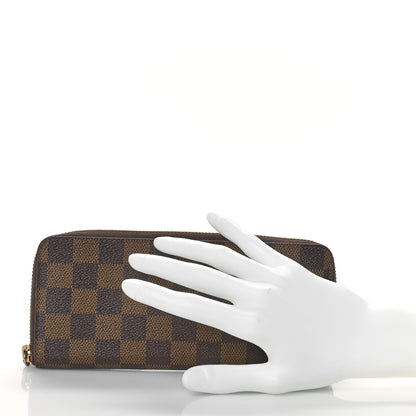 Louis Vuitton Damier Ebene Clemence Wallet Cherry 2 of 8