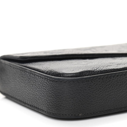 Louis Vuitton Empreinte Pochette Felicie Chain Wallet Black 11 of 13