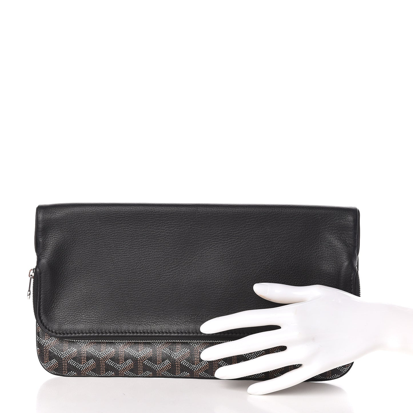 Goyardine Sainte Marie Soft Clutch Black