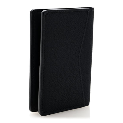 Louis Vuitton Grained Calfskin Aerogram Pocket Organizer Black 3 of 6