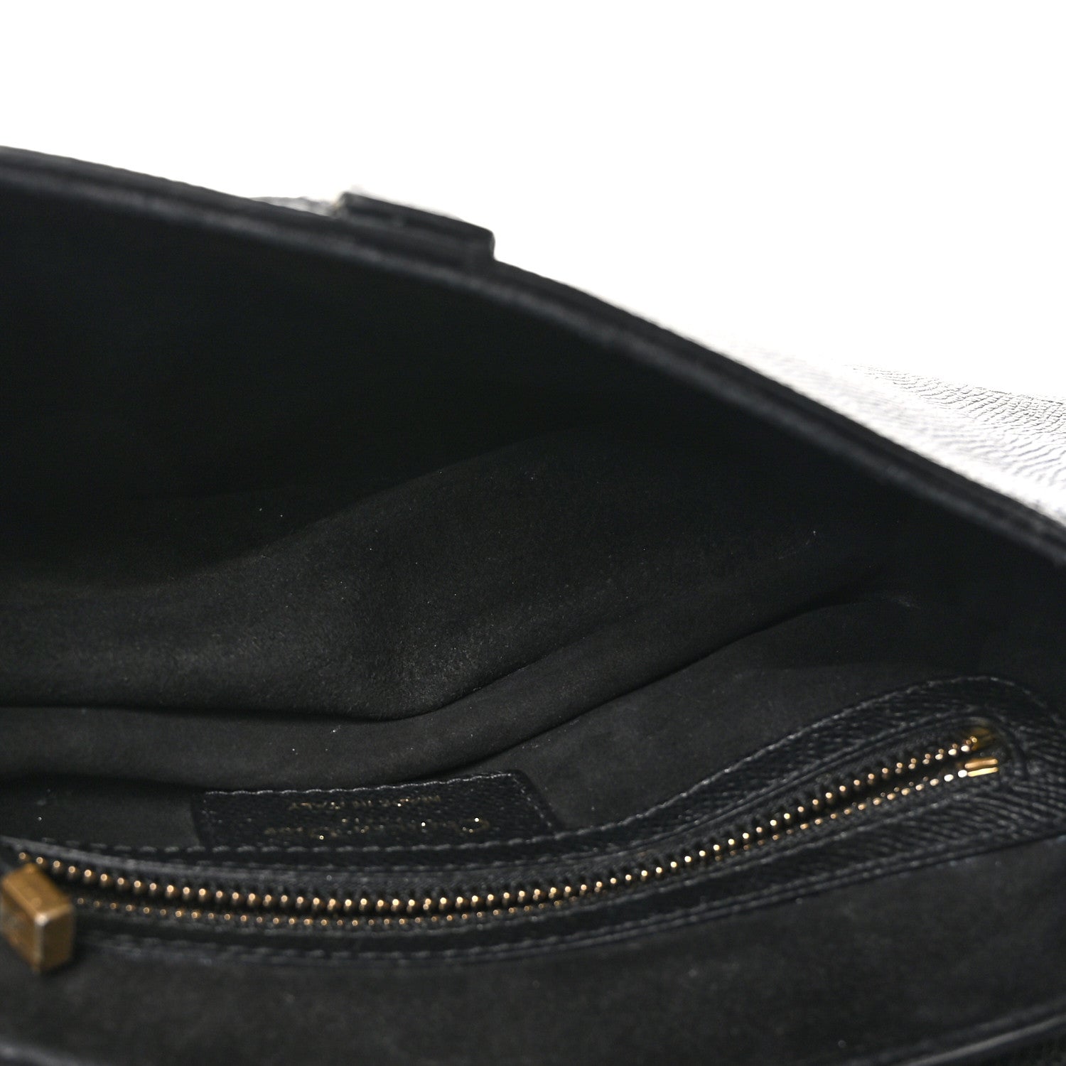 Christian Dior Grained Calfskin Saddle Bag Black 5 of 10