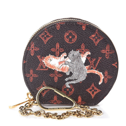 Louis Vuitton Calfskin Catogram Micro Boite Chapeau Marron 1 of 8