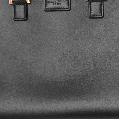 Saint Laurent Calfskin Monogram Baby Cabas Black 14 of 15