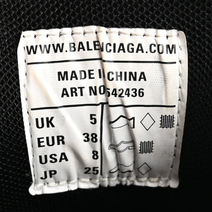 Balenciaga Mesh Nylon Womens Track Sneakers 38 Black Gris 10 of 14
