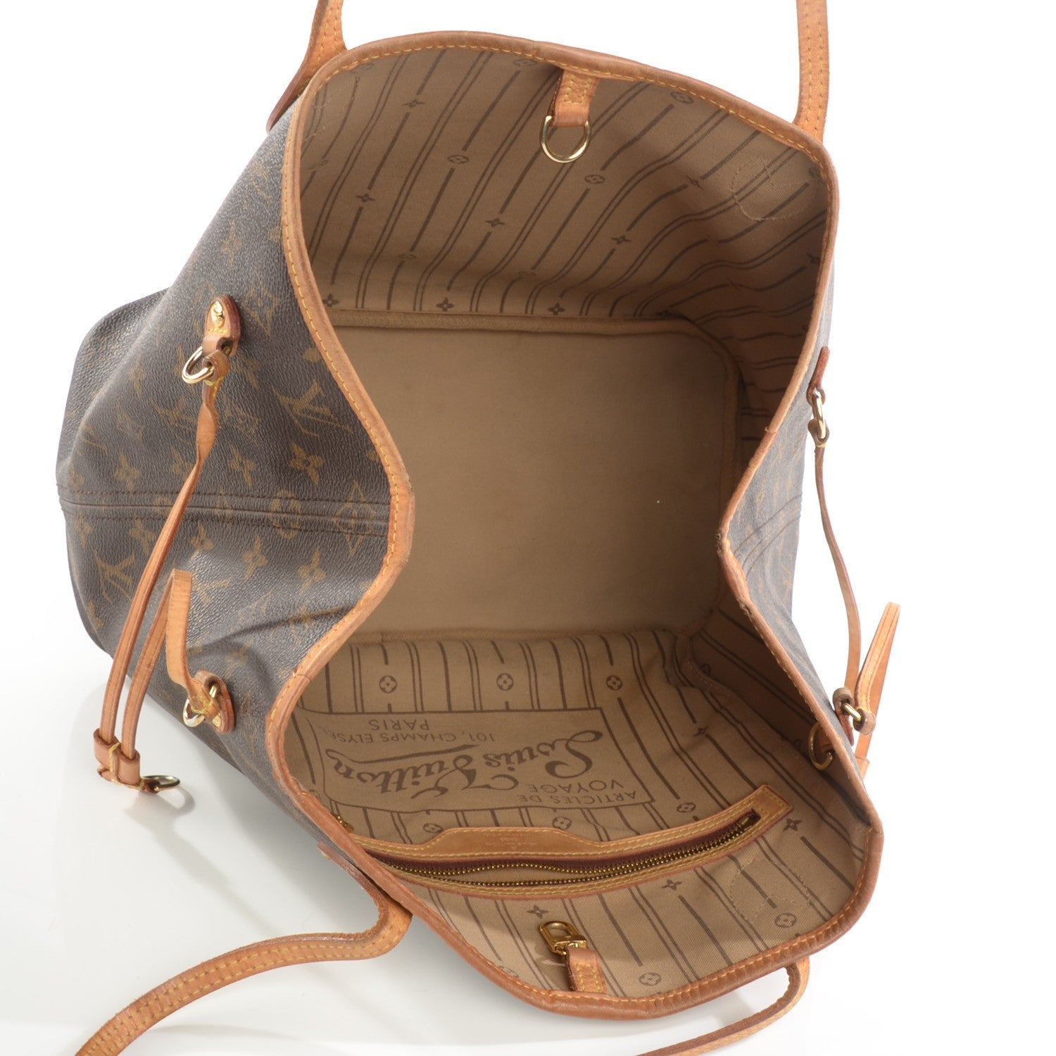 Louis Vuitton Monogram Neverfull MM 9 of 13