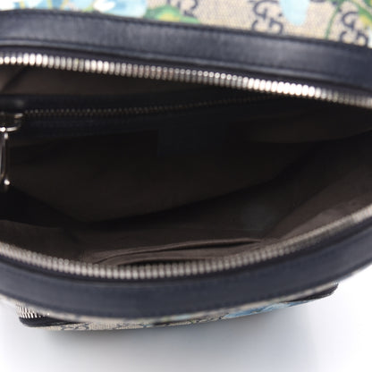Gucci GG Supreme Monogram Blooms Small Day Backpack Blue 5 of 15