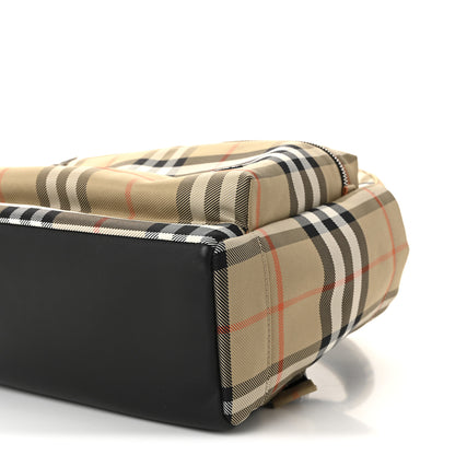 Burberry Nylon Check Childrens Medium Huey Backpack Sand 9 of 9