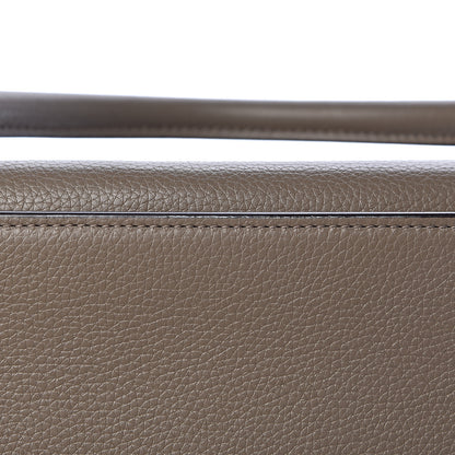 Celine Drummed Calfskin Medium Trapeze Souris 10 of 16