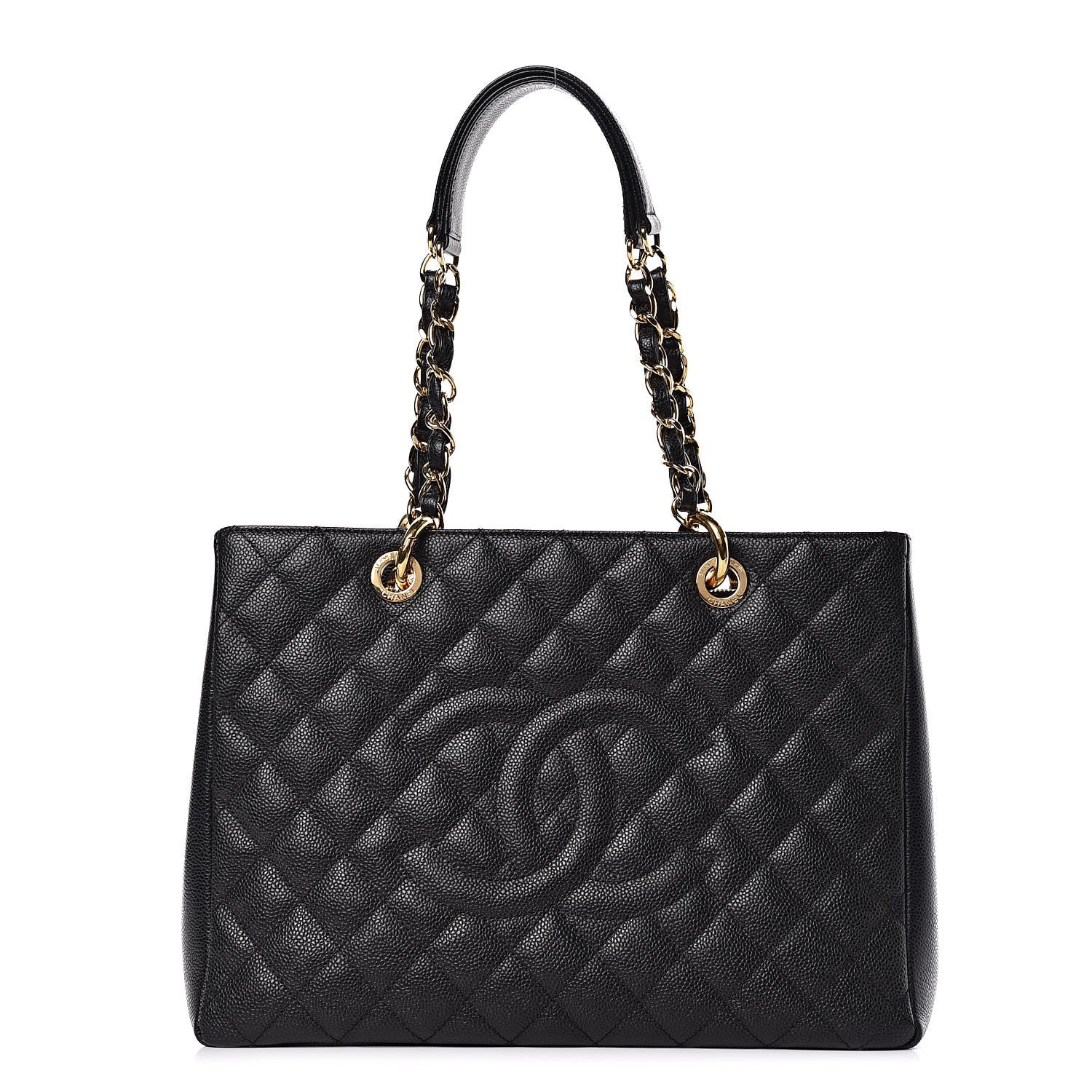 Chanel Caviar Quilted Grand Shopping Tote GST Black 1 of 9