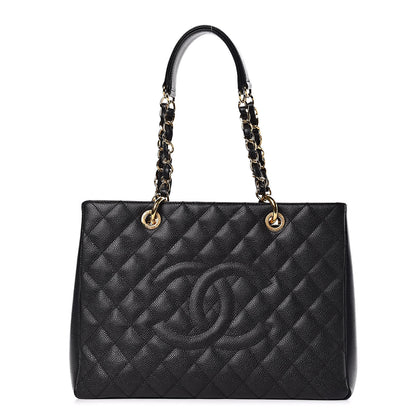 Chanel Caviar Quilted Grand Shopping Tote GST Black 1 of 9