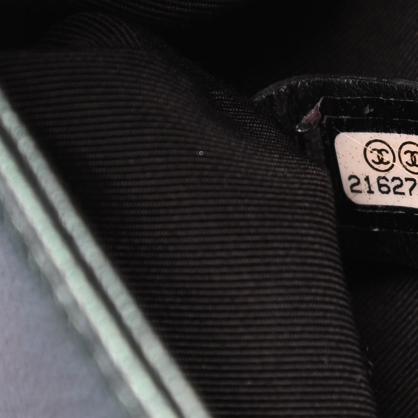 Iridescent Goatskin Quilted Medium Boy Flap Green
