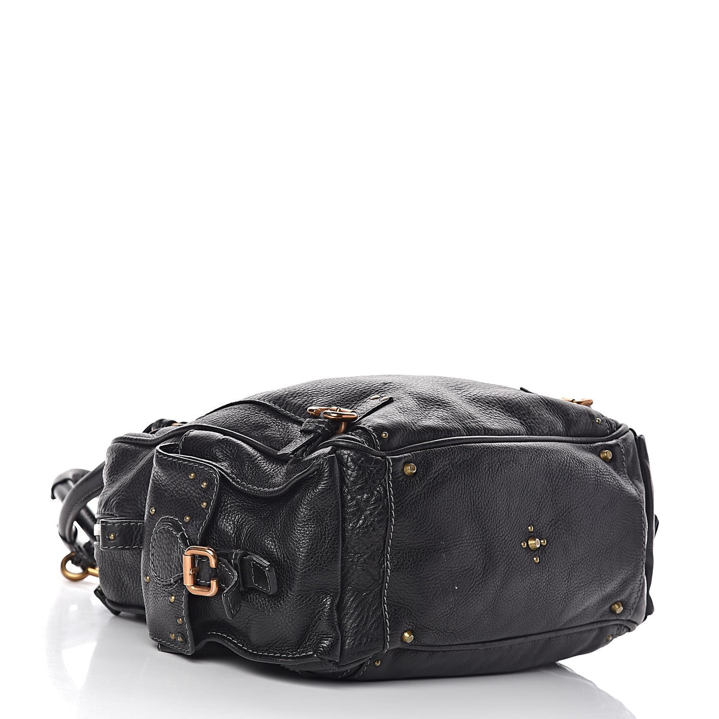 Calfskin Paddington Satchel Black