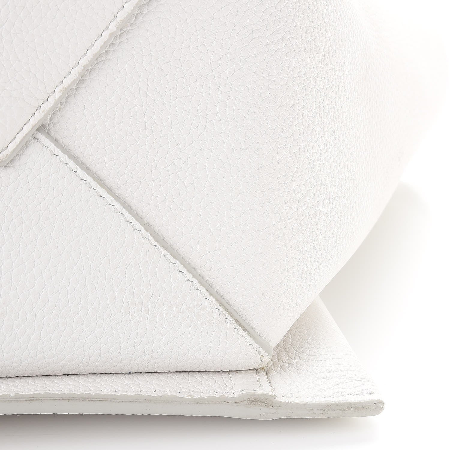 Celine Baby Grained Calfskin Small Tri-Fold Bag White 15 of 16