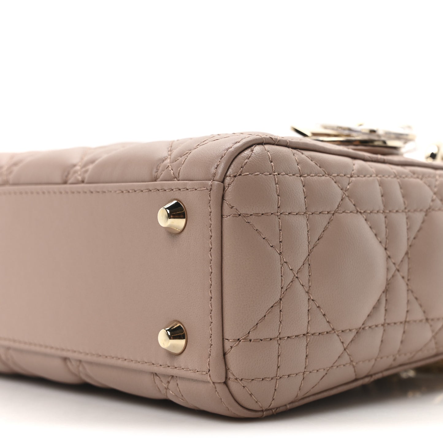 Lambskin Cannage Mini Lady Dior Fard