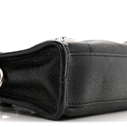 Balenciaga Chevre Silver Metallic Edge Hardware Nano City Black 9 of 12