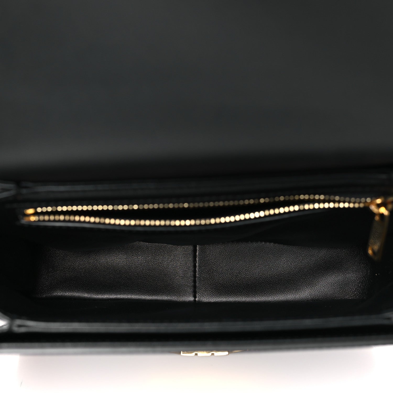Celine Shiny Calfskin Teen Triomphe Black 5 of 10