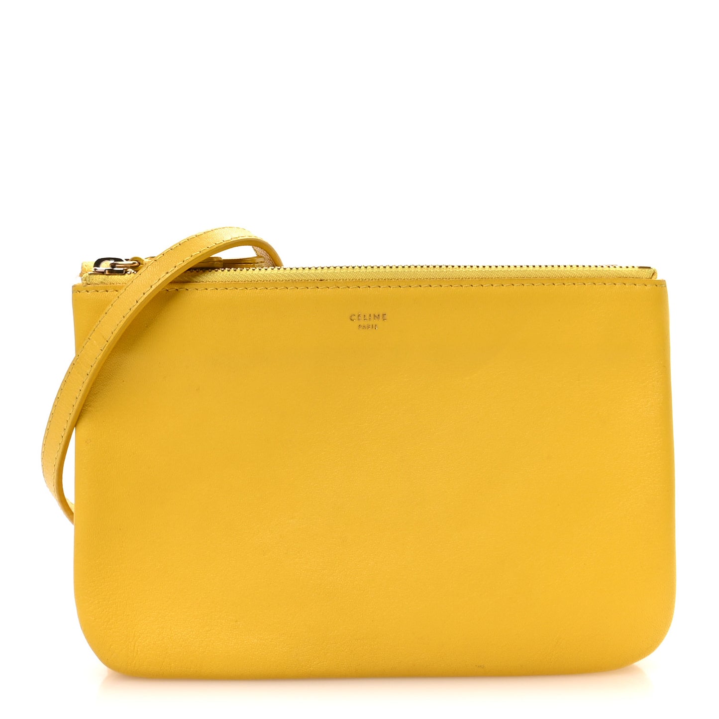 Lambskin Small Trio Crossbody Bag Citron