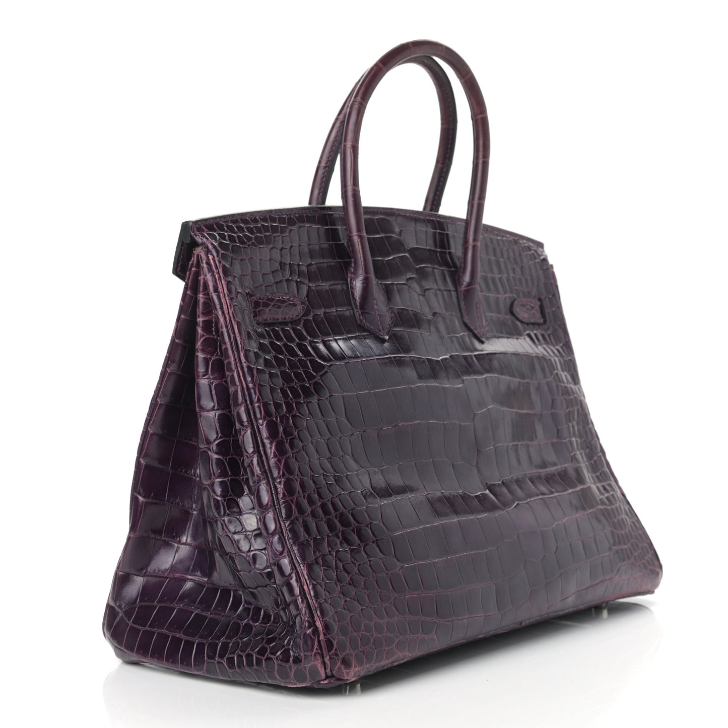 Shiny Porosus Crocodile Birkin 35 Cassis