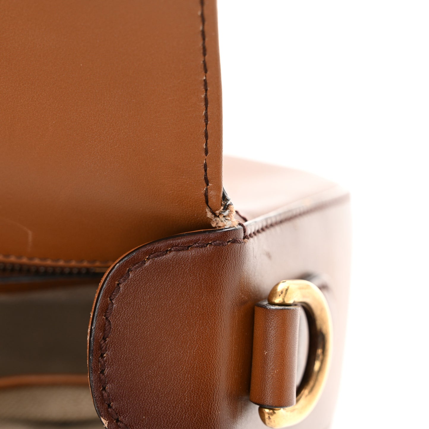 Calfskin Medium Lady Web Shoulder Bag Cuir