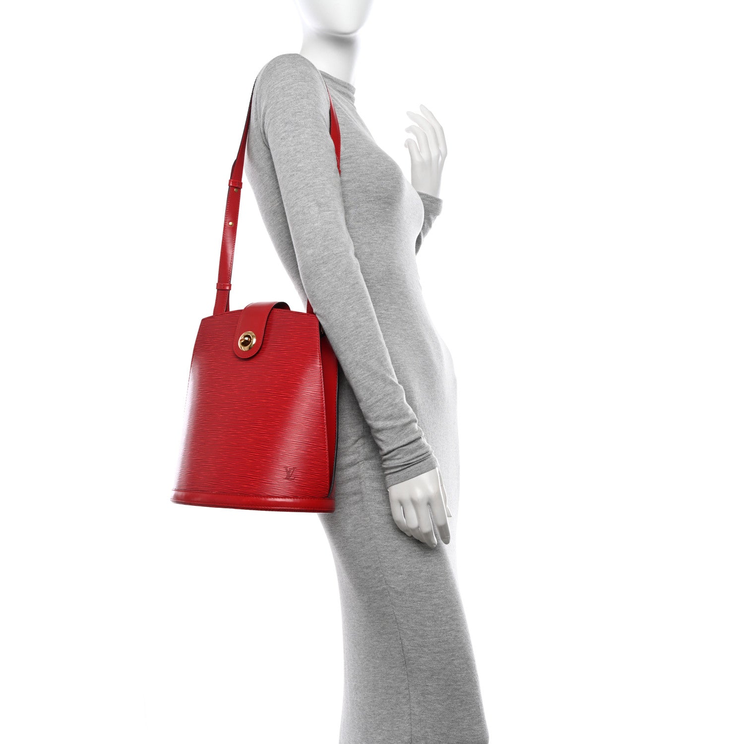Louis Vuitton Epi Cluny Castillan Red 2 of 15