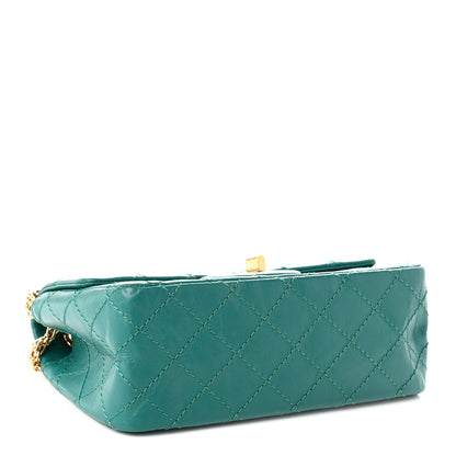 Chanel Aged Calfskin Quilted 2.55 Reissue Mini Flap Green 4 of 10