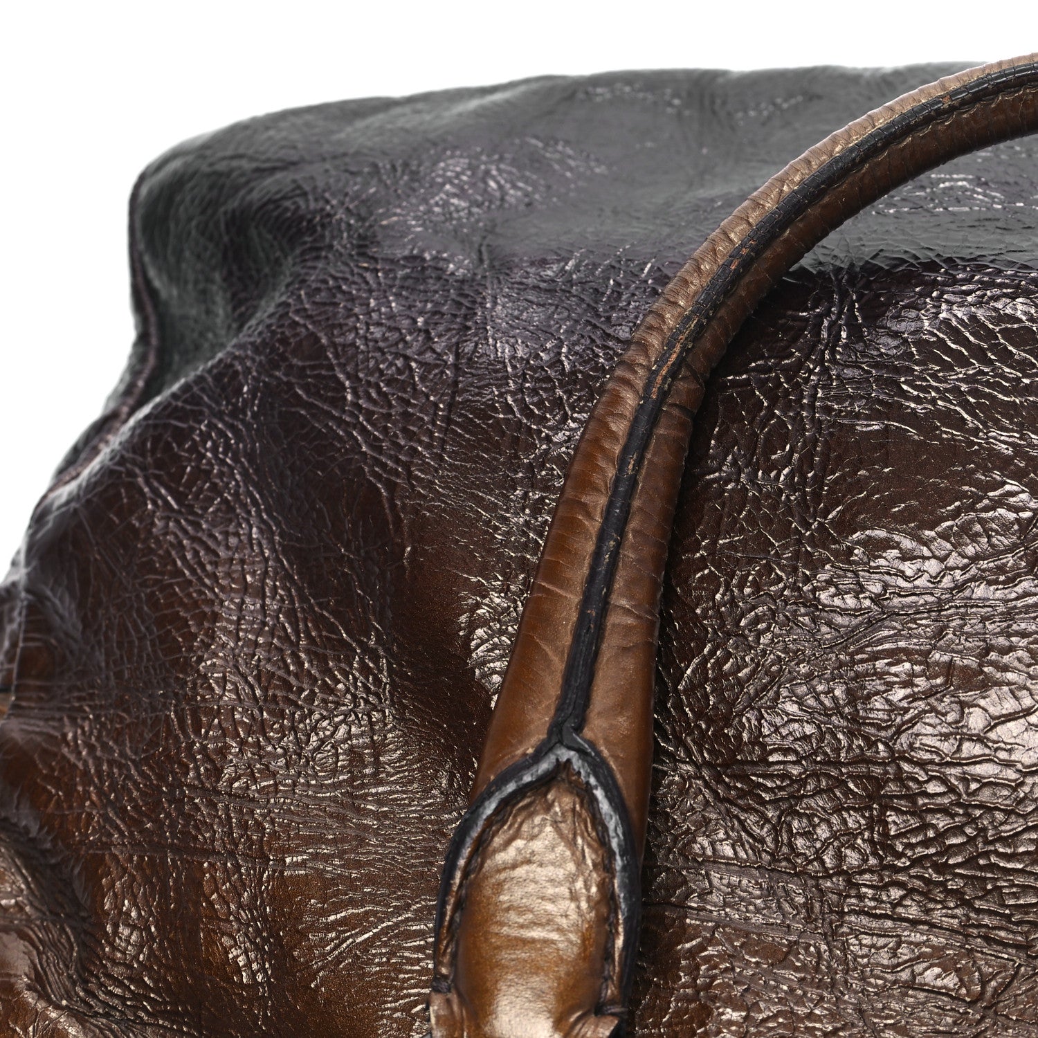 Prada Vernice Sfumaya Satchel Blond Mordore 13 of 13