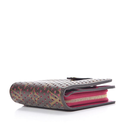 Louis Vuitton Monogram Perforated Compact Zipped Wallet Fuchsia 4 of 7