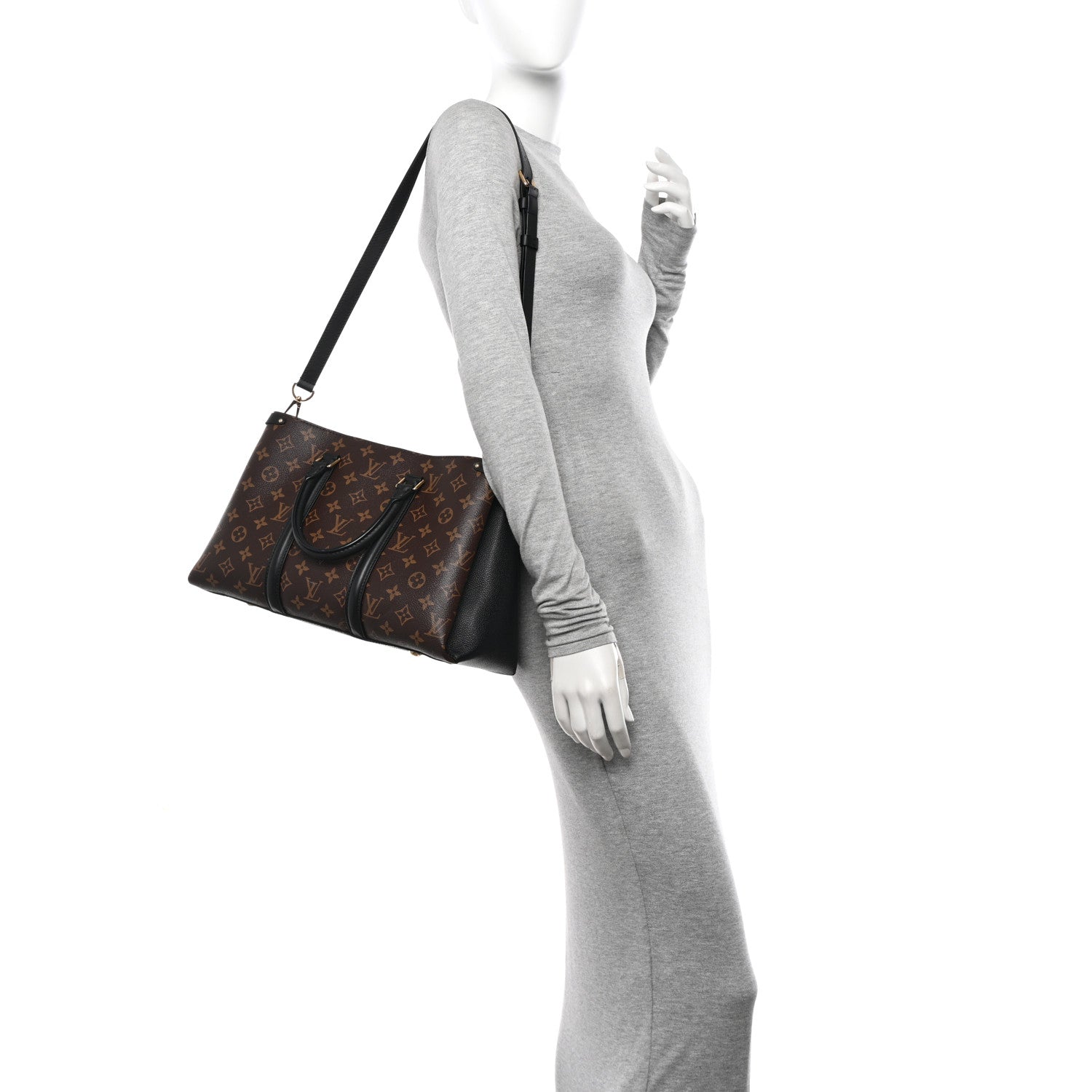 Louis Vuitton Monogram Soufflot MM Black 2 of 10