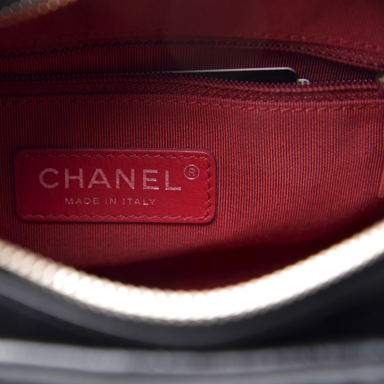 Chanel Aged Calfskin Quilted Small Gabrielle Hobo Black 5 of 10