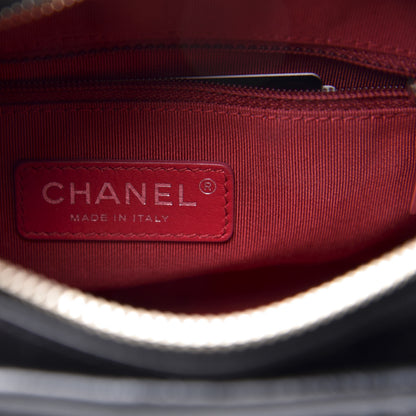 Chanel Aged Calfskin Quilted Small Gabrielle Hobo Black 5 of 10