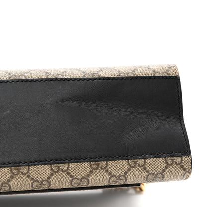 Gucci GG Supreme Monogram Calfskin Medium Padlock Shoulder Bag Beige Black Cuir 11 of 16