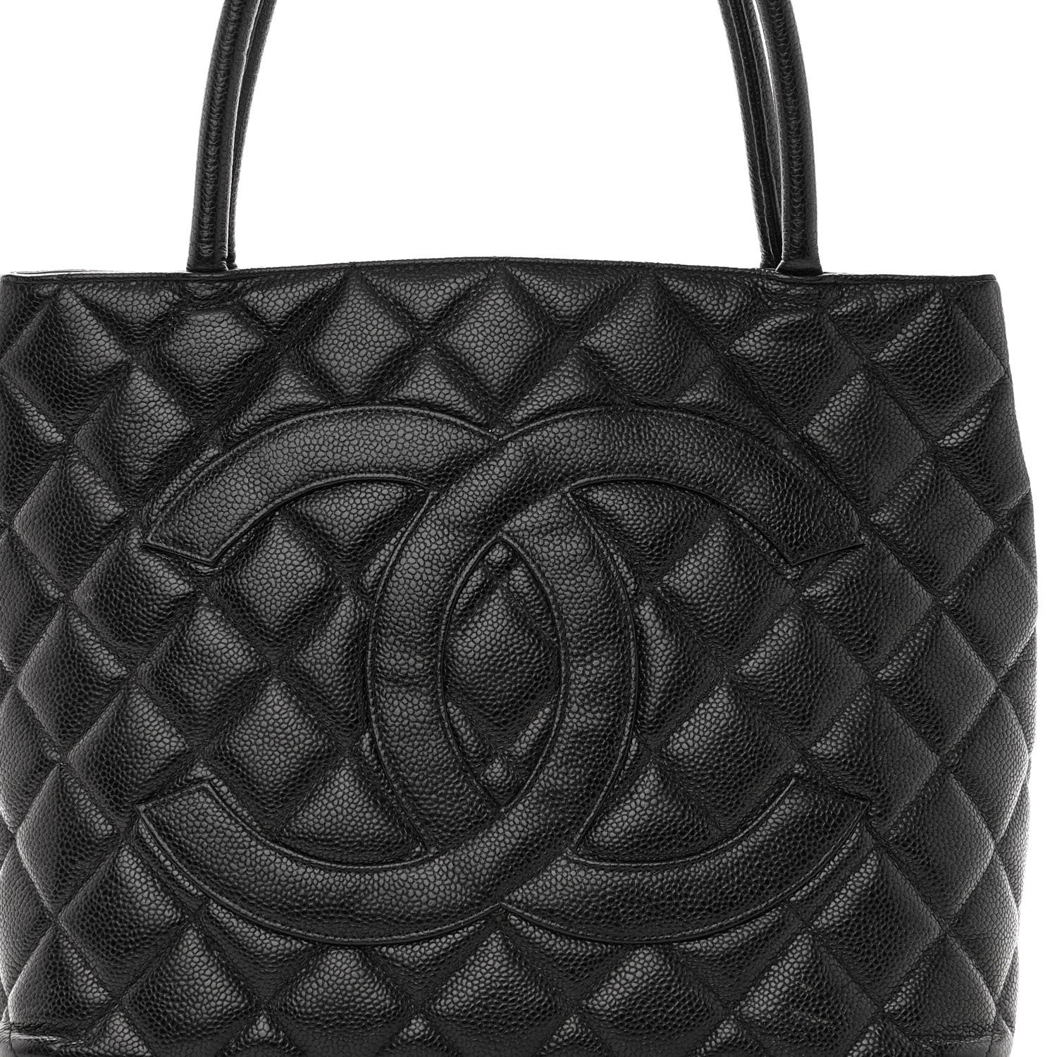 Chanel Caviar Quilted Medallion Tote Black 7 of 9