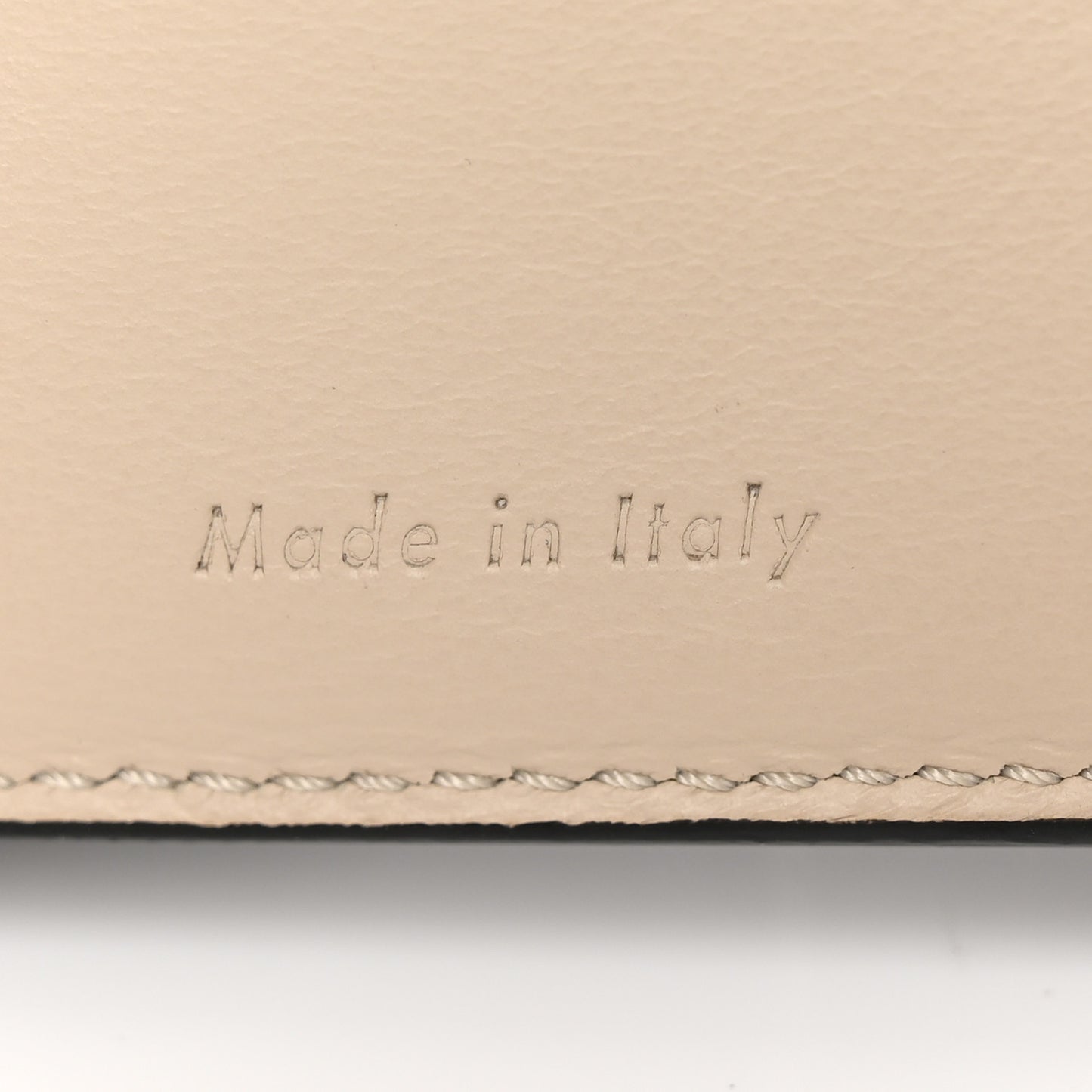 Grained Calfskin Large Multifunction Strap Wallet Black Chalk