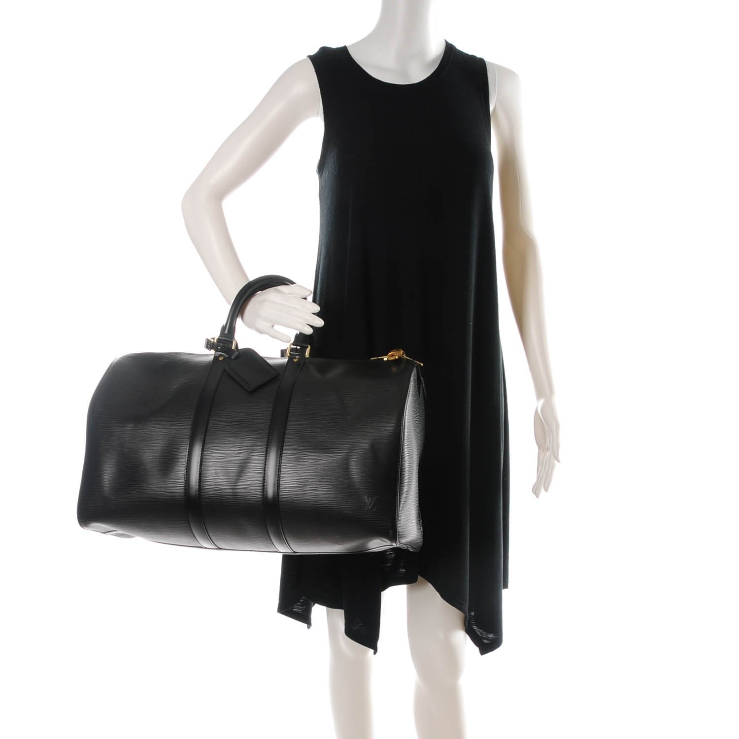 Louis Vuitton Epi Keepall 45 Black 2 of 7