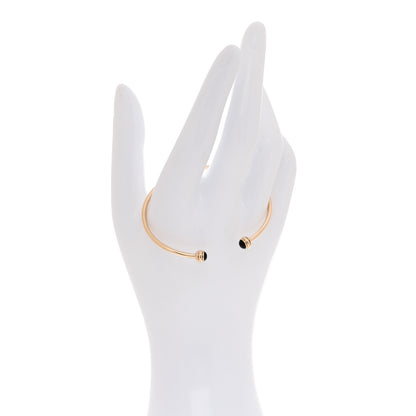 Piaget 18K Rose Gold Onyx Possession Open Bangle Bracelet 2 of 4