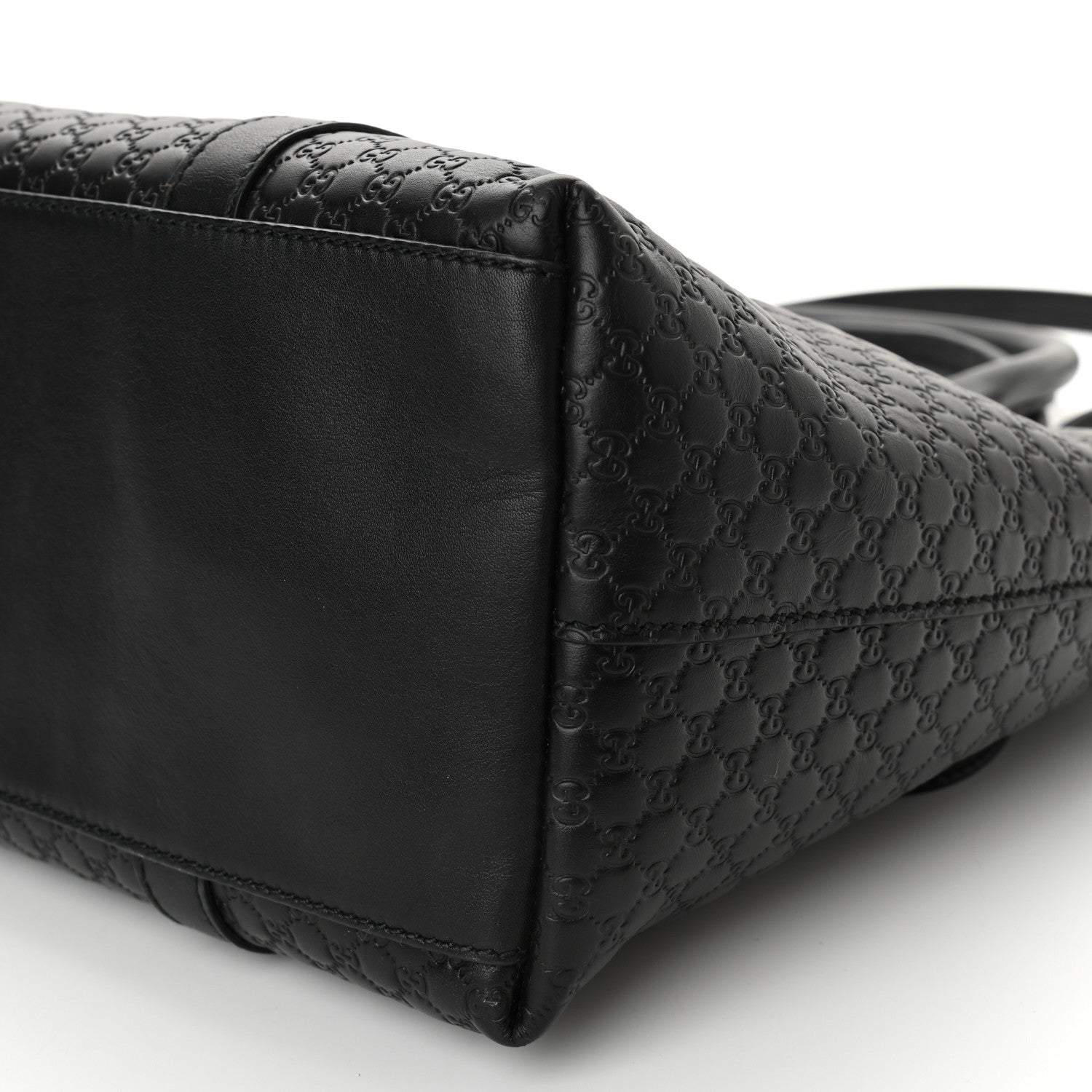 Gucci Soft Microguccissima Medium Zippered Satchel Black 10 of 10