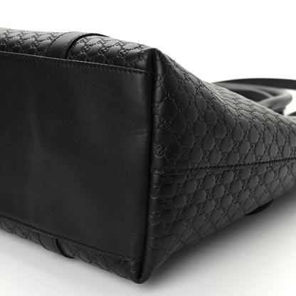 Gucci Soft Microguccissima Medium Zippered Satchel Black 10 of 10