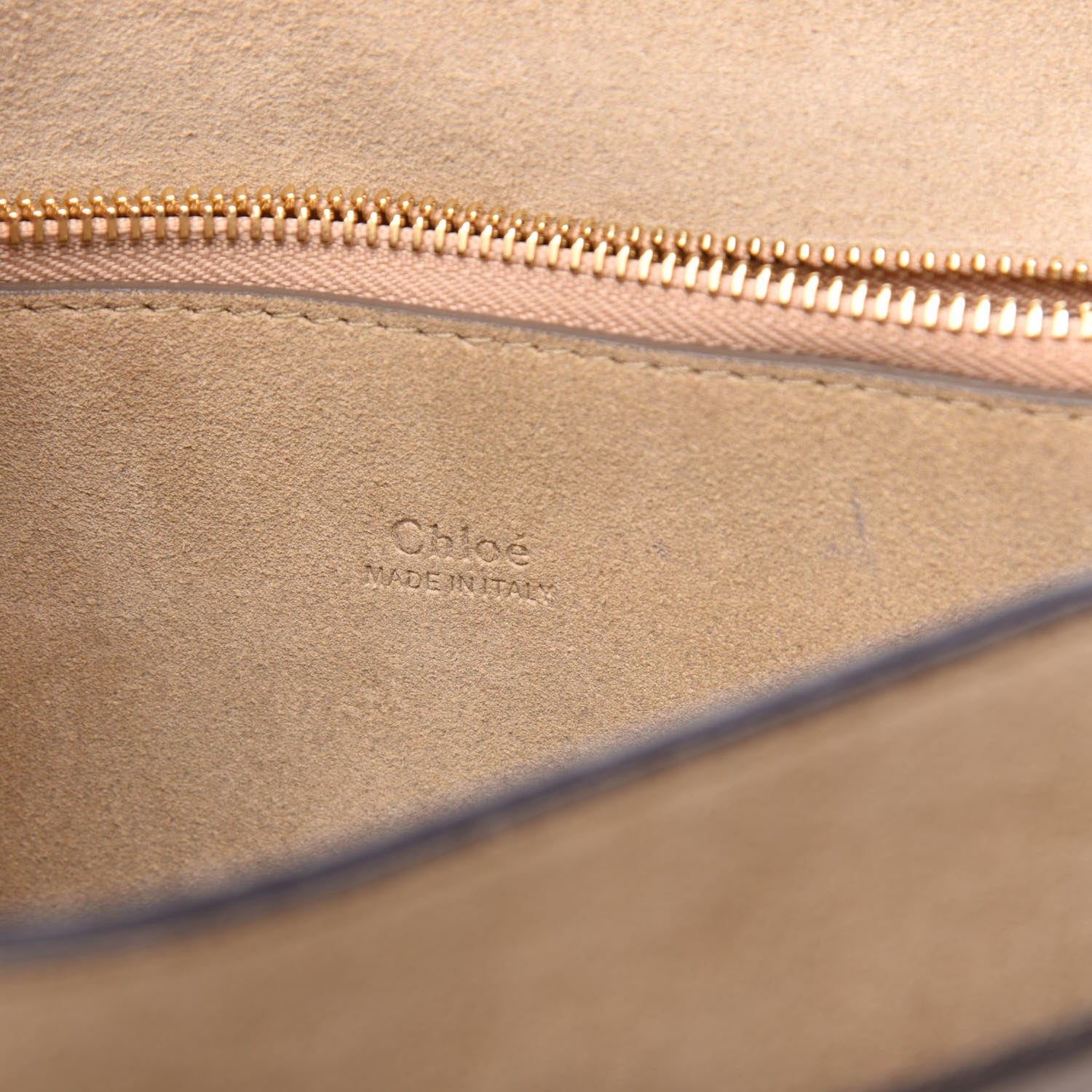 Chloe Calfskin Suede Medium Faye Shoulder Bag Motty Grey 6 of 10