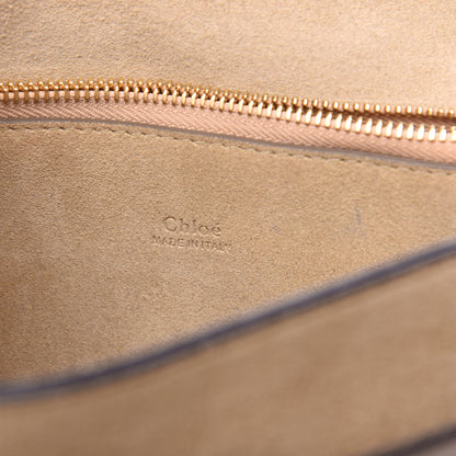 Chloe Calfskin Suede Medium Faye Shoulder Bag Motty Grey 6 of 10