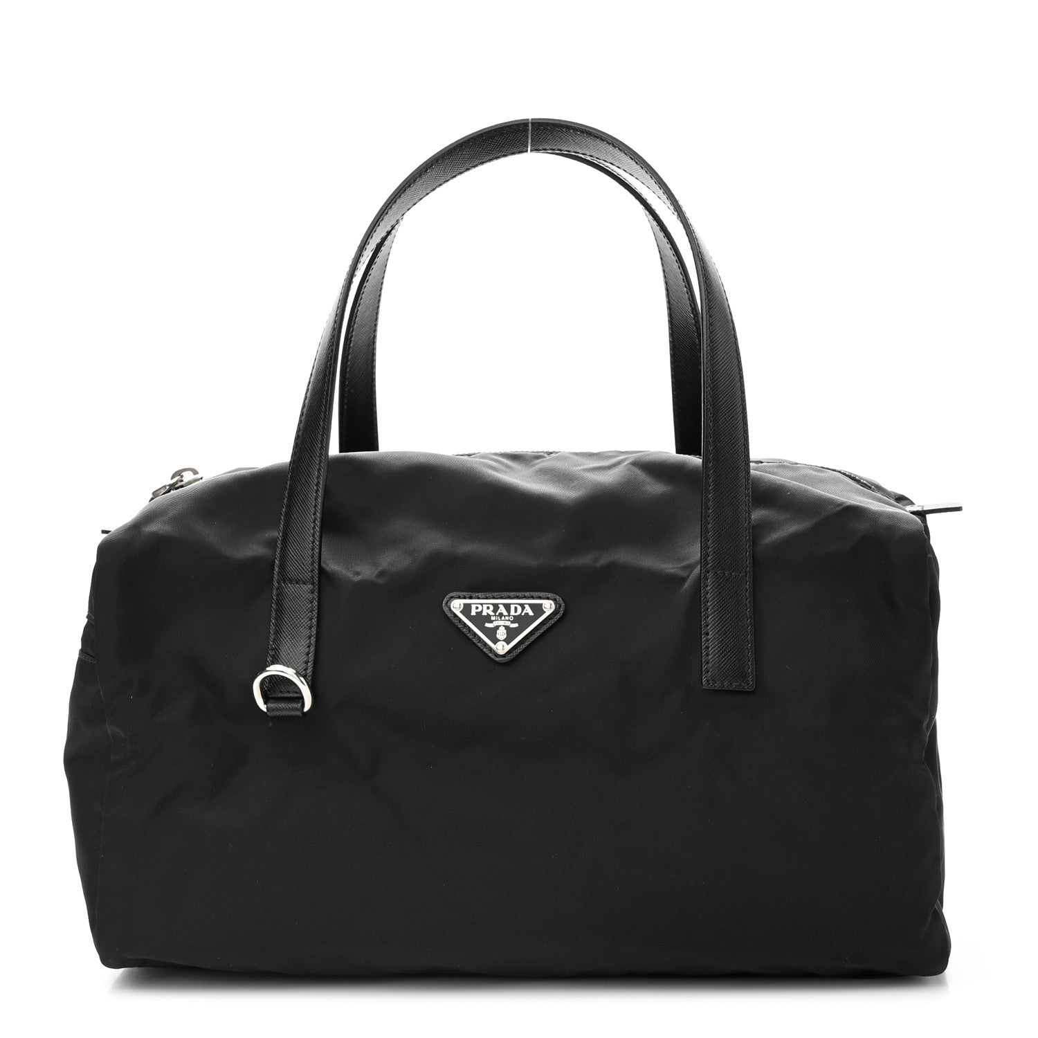 Prada Tessuto Nylon Saffiano Duffel Black 1 of 11