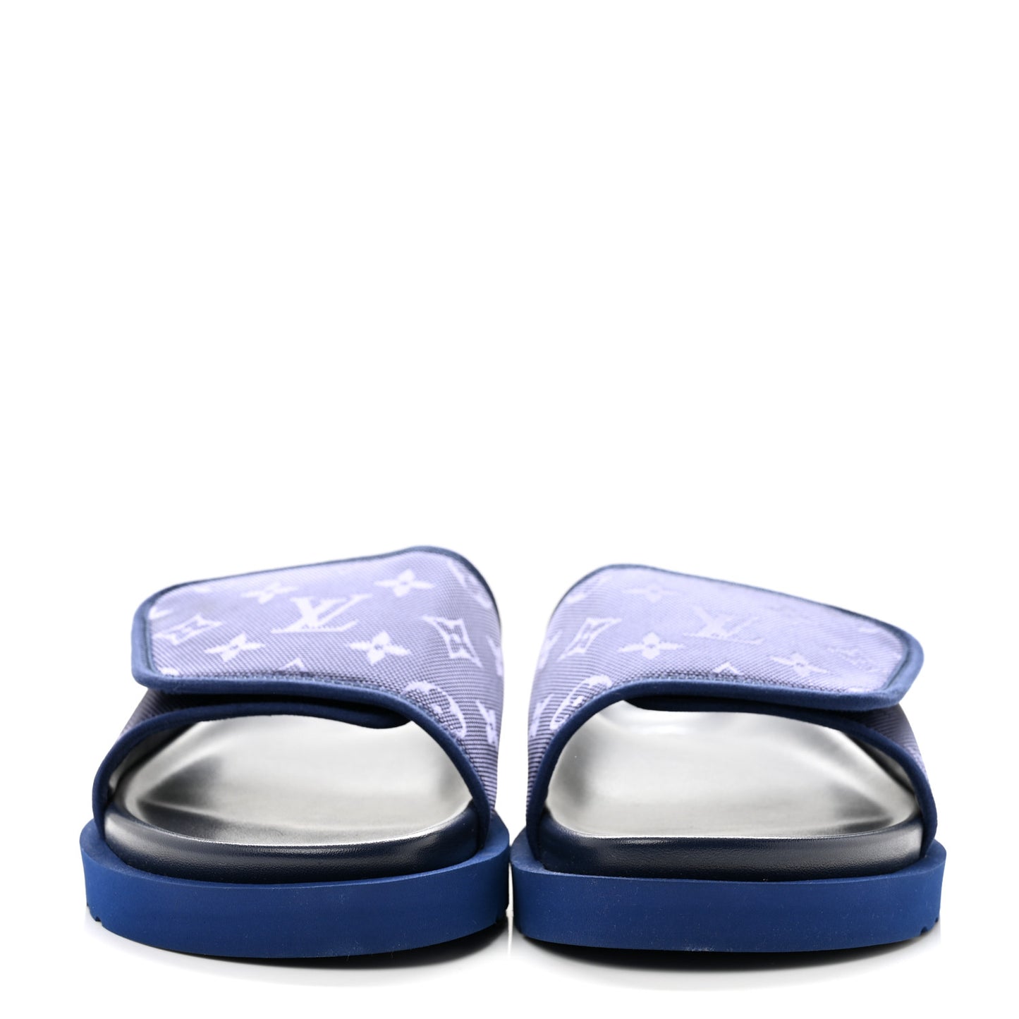 Monogram Mens Miami Mules 8.5 Navy Blue