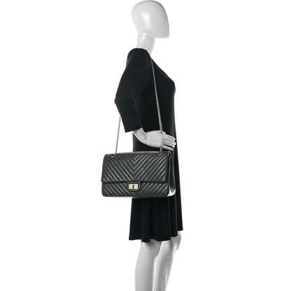 Chanel Aged Calfskin Chevron Quilted 2.55 Reissue 227 Flap Grey 2 of 21