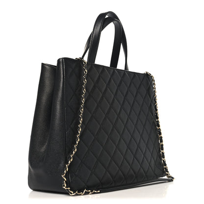 Chanel Caviar Quilted Large Business Affinity Shopping Bag Black 3 of 11