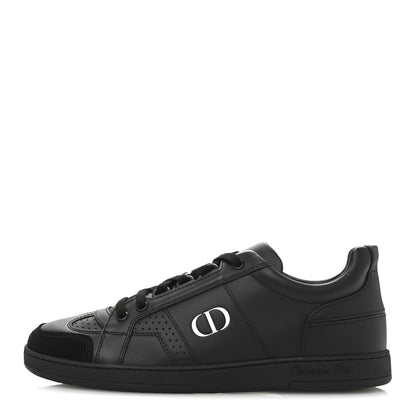 Christian Dior Calfskin Suede Logo Sneakers 37 Black 1 of 9