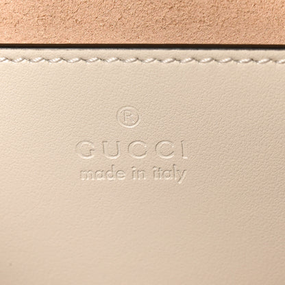 Gucci Calfskin Matelasse Small GG Marmont Chain Shoulder Bag White 5 of 10