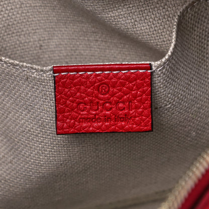Gucci Pebbled Calfskin Small Soho Disco Bag Tabasco Red 8 of 9