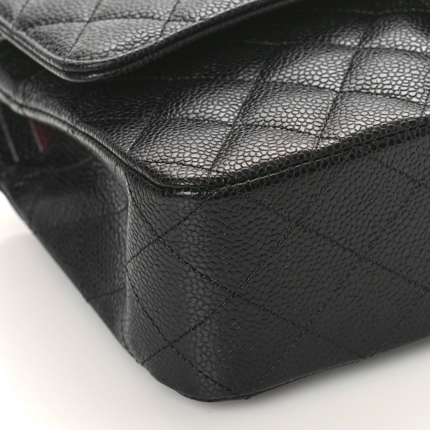 Chanel Caviar Quilted Medium Double Flap Black 8 of 9