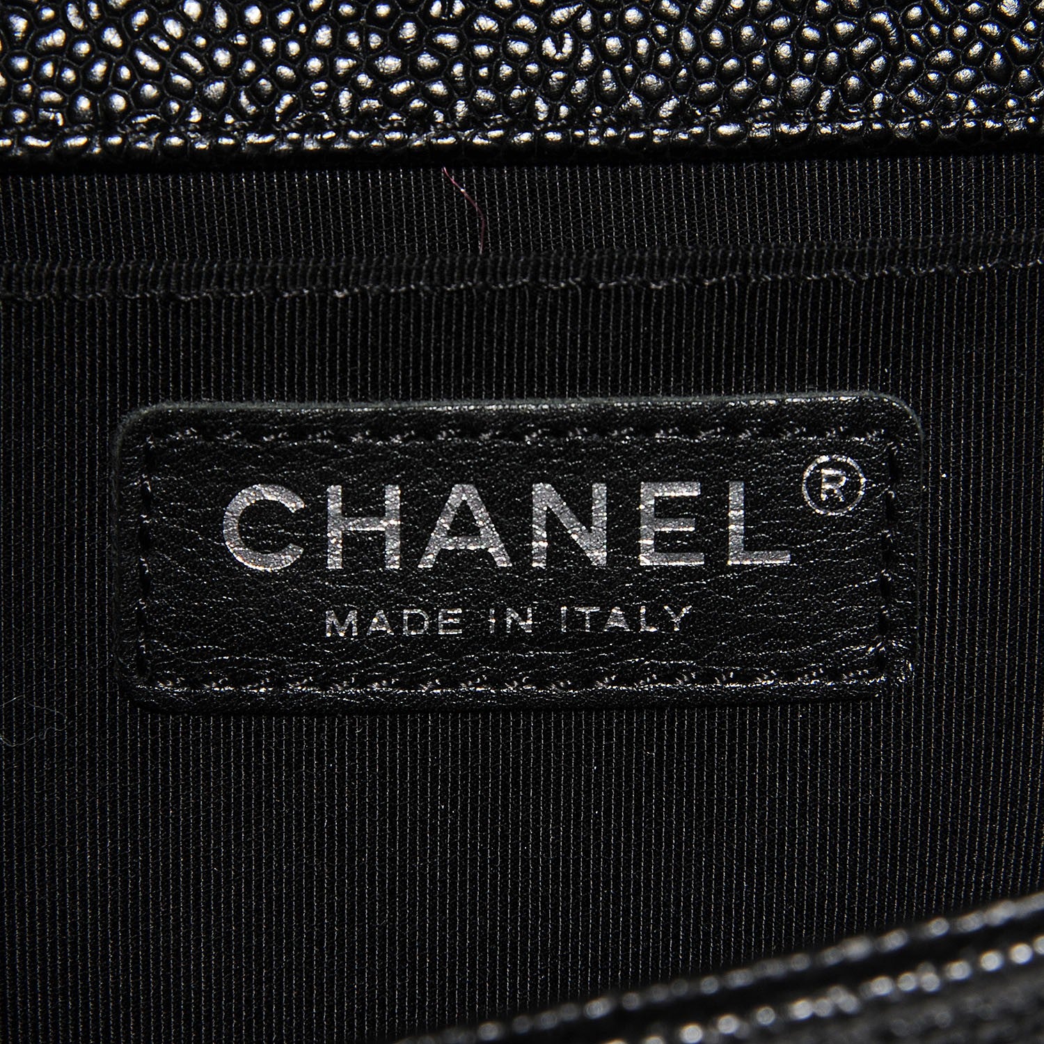 Chanel Caviar Quilted Medium Boy Flap Black 7 of 9