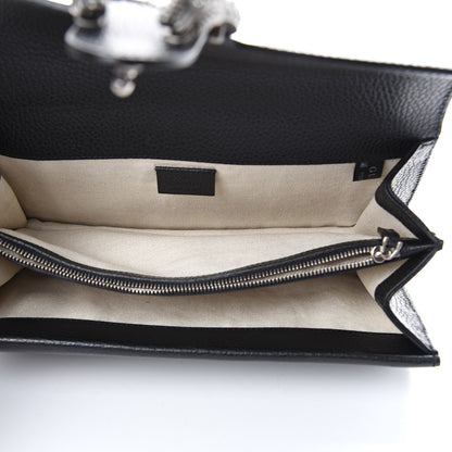 Gucci Pebbled Calfskin Small Dionysus Shoulder Bag Black 4 of 9