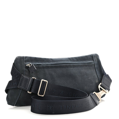 Chanel Canvas Sport Logo Waist Belt Bag Navy 3 of 10